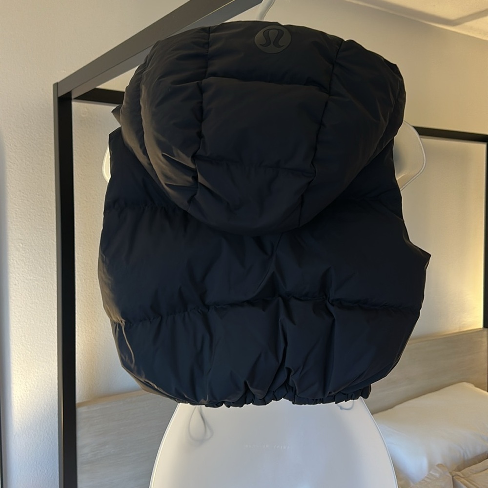 Lululemon Wunder Puff Oversized Super-Cropped Vest Black, 4 EXCELLENT CONDITION - Picture 11 of 13